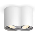 Philips Hue White Ambiance Pelarbelysning, vit, 2 x 4.2W, GU10