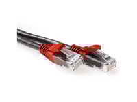 Act Black 1 Meter U/Utp Cat6a Patch Cable Cross With Rj45 Connectors. Cat6a U/Utp Cross Bk/Rd 1.00M (Ib6201)