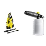 Bundle of Kärcher K 4 Power Control high pressure washer: Intelligent app support - the right solution for heavier soiling + Kärcher FJ6 Foam Nozzle - Pressure Washer Accessory