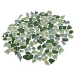 EXCEART 200g Broken Ceramic Mosaic Tiles Ceramic Mosaic Pieces Chips Ceramic Tiles Pieces Glazed Tiles for DIY Crafts Mosaic Stone Home Decor (Green)