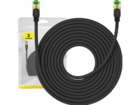 Baseus flätad kat. 8 Baseus Ethernet RJ45 nätverkskabel, 40 Gbps, 1,5 m (svart)