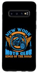 Coque pour Galaxy S10 Motocycliste rétro Kings of the Road du New York Moto Club