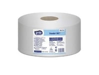 Toalettpapper Grite Jumbo 2-Lagigt Ø19 Cm X180 M Återvunnen Fiber,12 Rl/Krt