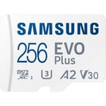 Samsung EVO Plus 256GB Micro SD Card - With Adapter, Up To 130MB/s Read
