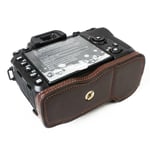 Nikon D7500 Digital SLR kameraskydd för underdelen koskinn - Kaffe