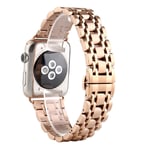 Apple Watch Series 4 44mm seven beads stainless steel watch band - Rose Gold