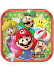 Super Mario Party Square Paper Plates Pack 8