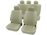 Petex 26174809 Sydney Sittskydd 11 Stycken Polyester Beige Förarsäte , Passagerarsäte , Ryggsäte