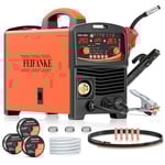 FEIFANKE Poste A Souder Fil Fourré 250A 230V 6 en 1 Sans Gaz MIG/Gaz MIG/MMA/Lift TIG/Soudage Point/Impulsion Unique IGBT Inverter Poste A Souder Mig Sans Gaz avec Avance Rapide Du Fil ContrôLe Gaz