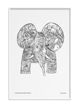 Elephant Home Decoration Posters & Frames Posters Animals Multi/patterned Olle Eksell