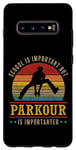 Coque pour Galaxy S10+ Parkour est important Free Runner Retro Vintage