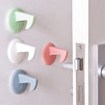 Anti-collision Crash Doorknob Door Stopper Wall Protectors Pad H Pink