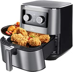 Air Fryer Oven, Uten 5.5L Air Fryers Home Use 1700W with Rapid Air Technology for Healthy Oil Free & Low Fat Cooking, Baking and Grilling with Recipe