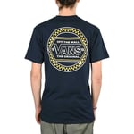 Vans Circle Checker Drop V S/S T-Shirt - Navy