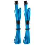 CORSAIR - Câble d'alimentation - 8 broches EPS12V (F) verrouillé pour 8 broches EPS12V (4+4) (F) verrouillé - 75 cm - bleu (pack de 2)