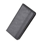 SCRENDY Leather Case for Samsung Galaxy A32 4G Case, Collection Premium Leather Folio Cover with [Magnetic Closure] [Card Slots] [Durable Frame]-Black