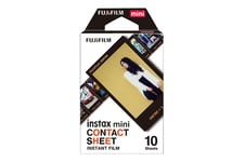 Fujifilm Instax Mini Contact Sheet farvefilm til umiddelbar billedfremstilling (instant film) - ISO 800 - 10