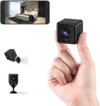 4K Camera Espion Camera Surveillance WiFi Mini Caméra de Surveillance Interieur sans Fil Longue Batteries avec Détection Mouvement Vision Nocturne Micro Camera pour Bébé Maison Chat Animaux Auto