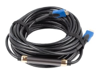 Lanberg - Hög hastighet - HDMI-kabel med Ethernet - HDMI hane till HDMI hane - 7.5 m - svart - stöd för 4K, stöd för 1080p
