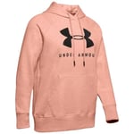Under Armour Rival Fleece Graphic Hoodie Rosa 163 - 167 Cm/s