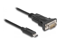 Delock - Seriell Adapter - Usb-C 3.1 Gen 1 / Thunderbolt 3 - Rs-232 X 1 - Svart