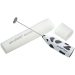 Aerolatte Milk Frother Mooo Electronic Cow-Print with Storage Case Steam Free