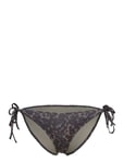 Calvin Klein String Side Tie-Print Svart