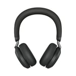 Jabra Evolve2 75, Link380c UC Stereo Stand Black, Evolve2 75 headset Black UC, Link 380 BT adapter USB-C UC, Evolve2 75 Deskstand USB-A,1.2m USB-C to USB-C cable, carry pouch, warranty and warning (sa