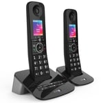 BT Premium Black Cordless Phone with Advanced Nuisance Call Blocker Twin Handset