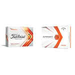 TITLEIST Velocity Golf Balls Matte Orange, One Size & Callaway 2021 Supersoft Golf Balls, Orange