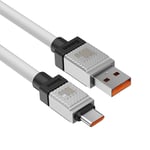 BASEUS CoolPlay USB-C / USB-A 100W laddarkabel - 1m Vit