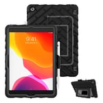 GumDrop Hideaway Case Designed for The New Apple iPad 10.2 7th Gen (2019) Tablet Commercial, Business and Office Essentials - Rugged, Shock Absorbing, Extreme Drop Protection (Black)