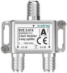 Axing BVE 2-01X 2-Way Splitter 4 dB 5-1800 MHz TV Data Internet Cable TV