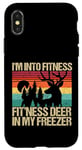 Coque pour iPhone X/XS Je suis dans le fitness Fit'Ness Deer In My Freezer Funny