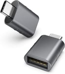 USB 3.2 til USB-C OTG-adapter 10 Gbps Grå