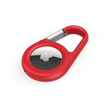 Belkin AirTag Case With Carabiner, Secure Holder Protective Cover Air Tag With Scratch Resistance Accessory - (Red)