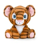 TIGER 16cm Plush Toy - 100% Recycled Soft Teddy - Keel  Adoptables