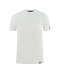Dsquared2 Mens Icon Box Logo on Sleeve White Underwear T-Shirt - Size X-Large