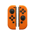 18 Orange-Poignée en caoutchouc de silicone souple pour manette de jeu Nintendo Switch Joy Con Joycon, étui d