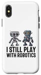Coque pour iPhone X/XS Robot ingénieur amusant pour homme, garçon, femme, entraîneur robotique