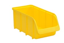 hünersdorff GmbH boîte de présentation/boîte d'empilage/boîte de rangement en taille 3, empilable, couleur : jaune