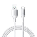 Joyroom Flash Series Snabbladdning USB-A till Lightning Kabel 3A,  2m - Vit