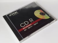 TDK CD-R 80 Recordable CD-R80JCA Blank CDR Disc 80MIN / 700MB / 52x NEW & SEALED