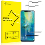 GiiYoon-2 PACK Screen Protector for Huawei Mate 20 Pro Tempered Glass [HD Full Coverage] [Easy Installation] [3D Curved Edge] [Scratch Resistant] [9H Hardness] [Bubble Free] Screen Cover Film