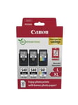 Canon PG-540L x2/CL-541XL Photo Paper Value Pack - 2-pack - black colour (cyan magenta yellow) - original - ink cartridge / paper kit
