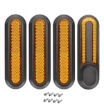 Reflekterende navdeksel for Xiaomi M365/PRO/PRO 2/1S 4-pack Oransje