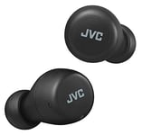JVC Gumy Mini Wireless Earbuds, Small In-Ear Headphones, Lightweight, Bluetooth 5.1, Water Resistance (IPX4), Long Battery Life (Up to 15 Hours) - HA-Z55T-B (Black)