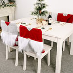 New Christmas Santa Claus Chair Cover Year Dinner Cove Gray