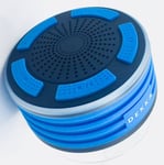 Goldline Dekka Water Proof, Dust Proof, Shock Proof, Hifi Sound Bluetooth Speaker Portable Bluetooth Stereo Speaker with Hands free calling((Round, Blue)