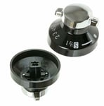 GENUINE STOVES Gas Oven Control Knob Hob Cooker Switch Silver Black Chrome